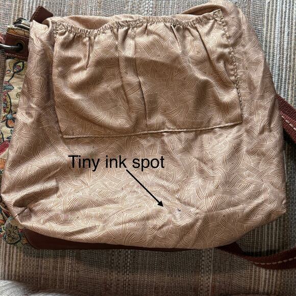 Sakroots Crossbody Bag – Boho Floral Canvas Purse with Faux Leather Trim - Picture 9 of 9